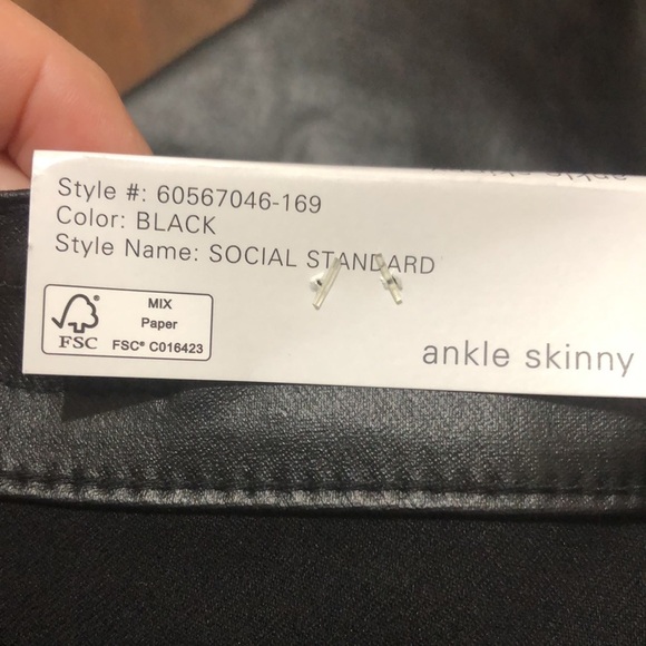 Social Standard by sanctuary mid rise ankle skinny pants coated finish - Picture 11 of 14